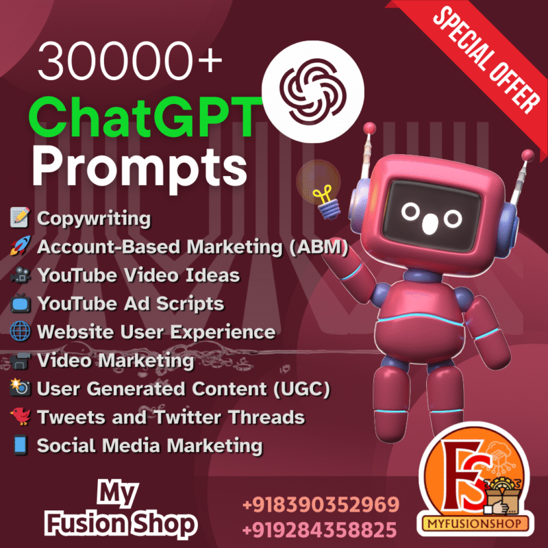 30000+ ChatGPT Ultimate Prompts Bundle